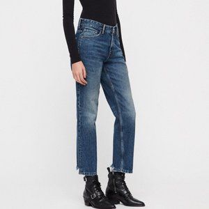 All Saints Ava size 27 High Rise Straight Leg Non-Stretch Denim Jeans
